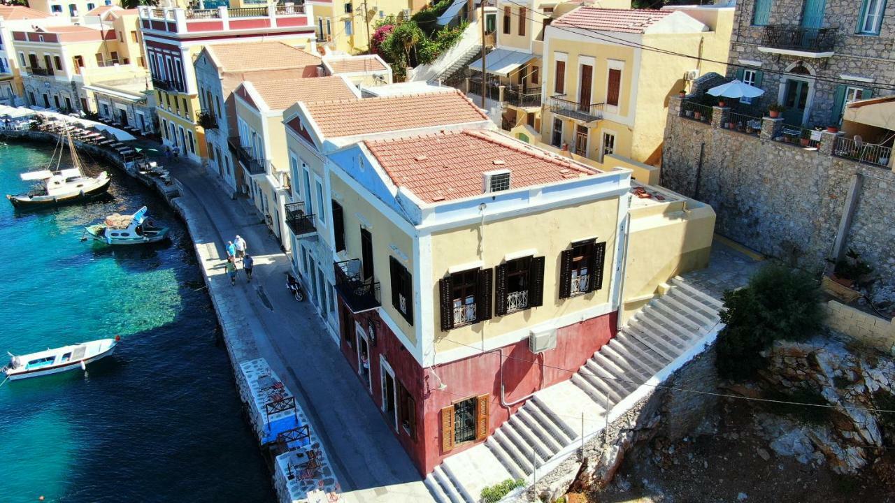 Villa Moschos Mansion Sými Esterno foto